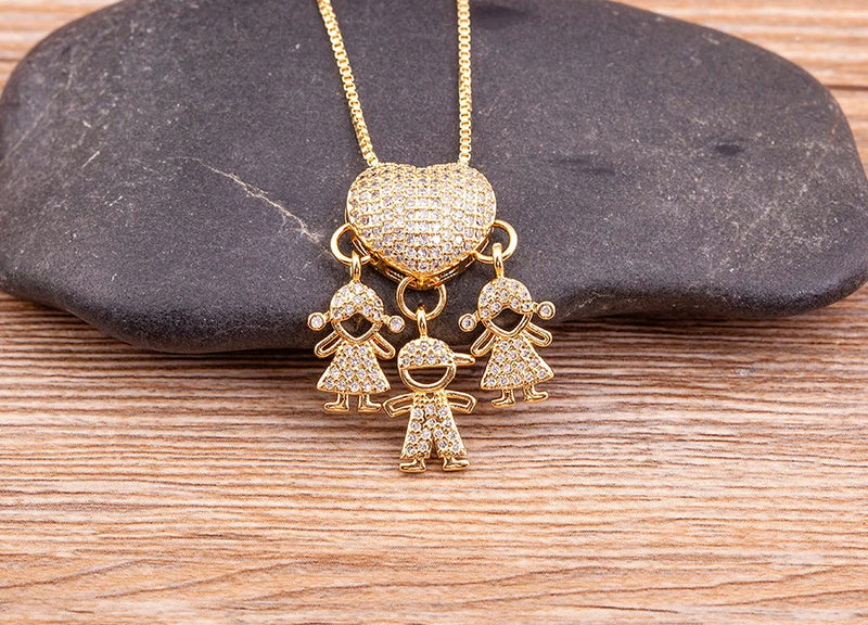 Colar Amor de Mãe Banhado a Ouro 18K